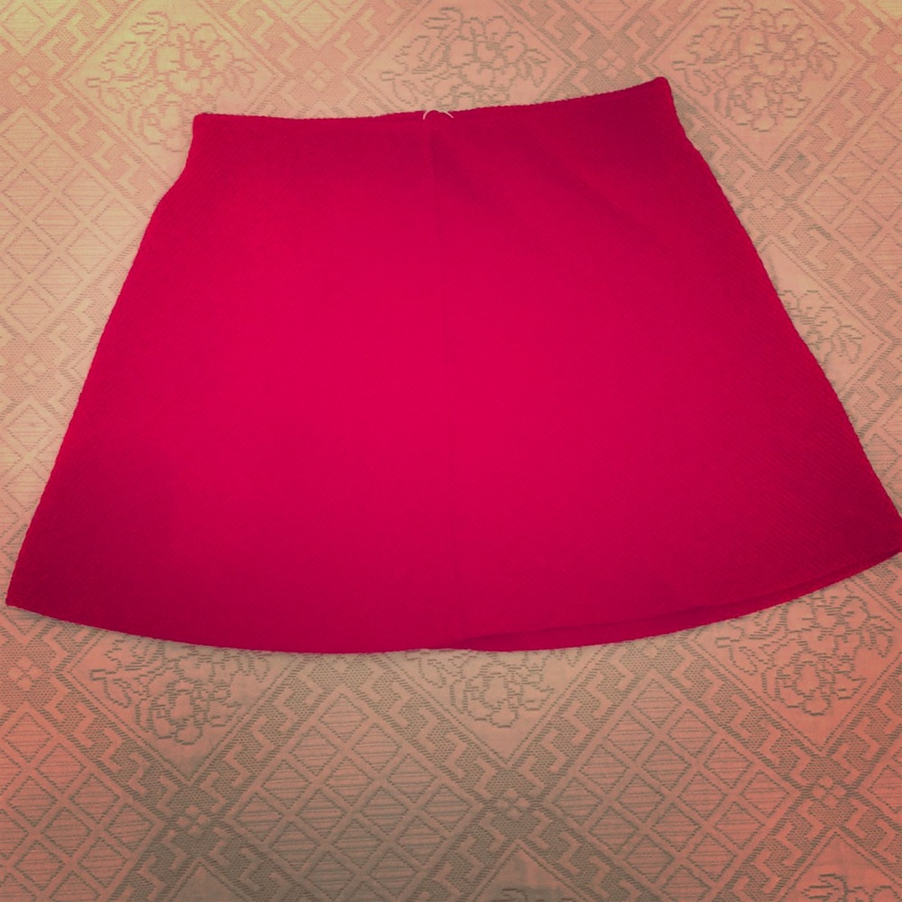 Red Zara Trafaluc Skirt